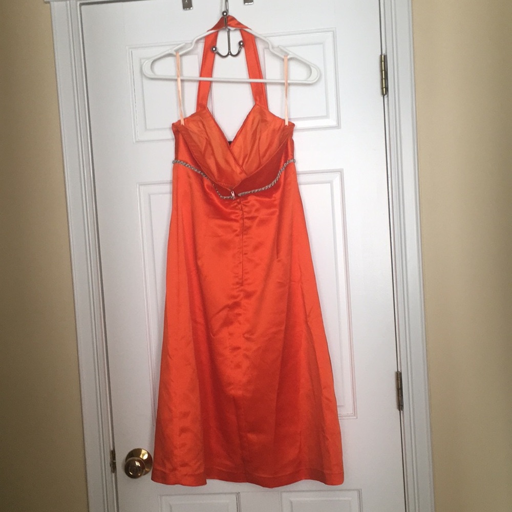 Orange Custom Made Bridesmaids Dress - Picture 4 of 4
